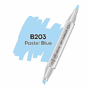 Маркер двухсторонний Pastel Blue - Пастельный голубой, B203, 99IDEAS Маркер двухсторонний Pastel Blue - Пастельный голубой, B203, 99IDEAS