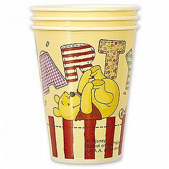 Стакан бумажный Винни Пух алфавит, 200 мл 8 ед., 1502-1212