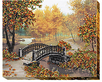 Набір для вишивки бісером "Золото осені", AB-498 Набір для вишивки бісером "Золото осені", AB-498