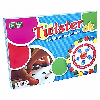 Гра настільна "Твістер Ок" (рос) 91, ТМ "Strateg" Гра настільна "Твістер Ок" (рос) 91, ТМ "Strateg"