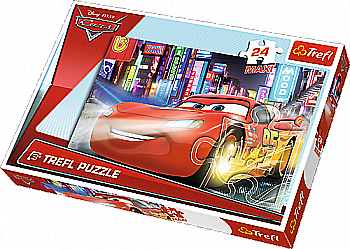 Пазл "24 максі" - Місто вночі, Disney Cars 2, Trefl, 14235 Пазл "24 максі" - Місто вночі, Disney Cars 2, Trefl, 14235