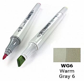 Маркер SKETCHMARKER, 2 пера: долото и тонкое, Warm Gray 6 - Теплый серый 6, SM-WG6 Маркер SKETCHMARKER, 2 пера: долото и тонкое, Warm Gray 6 - Теплый серый 6, SM-WG6