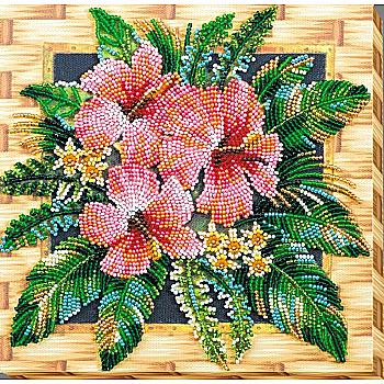 Набір-міді для вишивки бісером "Квіти Танзанії", AMB-026 Набір-міді для вишивки бісером "Квіти Танзанії", AMB-026