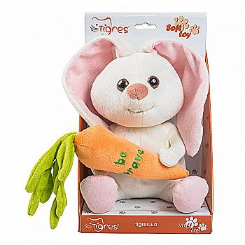 М`яка іграшка Зайчик "Be brave" 22 см, ІГ-0068 М`яка іграшка Зайчик "Be brave" 22 см, ІГ-0068