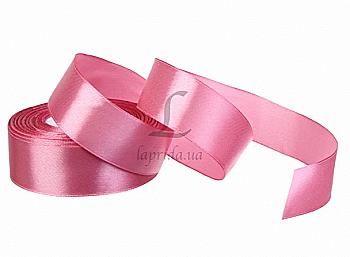 Стрічка атлас 25 мм-23 м, 170, рожева