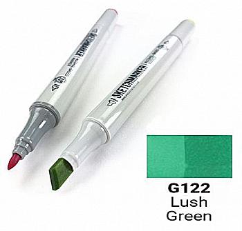 Маркер SKETCHMARKER, 2 пера: долото и тонкое, Lush Green - Сочный зеленый, SM-G122 Маркер SKETCHMARKER, 2 пера: долото и тонкое, Lush Green - Сочный зеленый, SM-G122