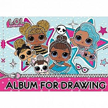 Альбом для рисования А4 12 л.100 г/м скоба "LOL", 130422