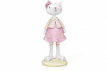 Фігурка декоративна "Кішечка-модниця" 17 см, 831-803