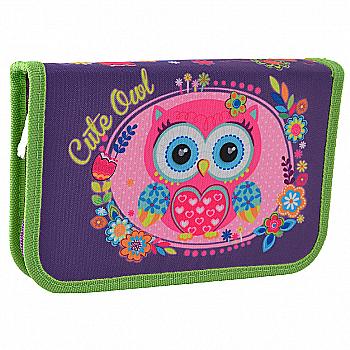 Пенал твердый одинарный без клап. HP-02 "Little Owl", 20,5*13*3,2, 532010 Пенал твердый одинарный без клап. HP-02 "Little Owl", 20,5*13*3,2, 532010