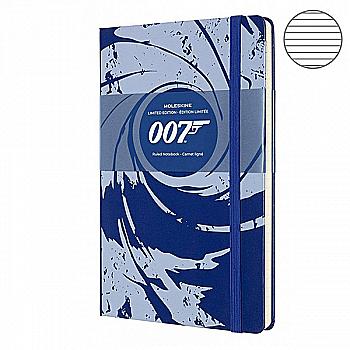 Блокнот Синий средний линейка, Moleskine James Bond, LEJB02QP060B Блокнот Синий средний линейка, Moleskine James Bond, LEJB02QP060B