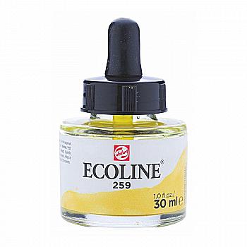 Краска акварельная жидкая Ecoline, (259), Желтая песочная, 30 мл, Royal Talens Краска акварельная жидкая Ecoline, (259), Желтая песочная, 30 мл, Royal Talens