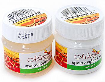 Набор двухкомпонентный кракелюр "Random", 50 мл, Margo Набор двухкомпонентный кракелюр "Random", 50 мл, Margo