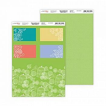 Папір дизайнерський "Ніжність квітів" 3, двосторонній, 21*29,7 см, 250 г/м2, Rosa Talent