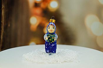 Іграшка ялинкова "Малюк з подарунком", MarryChupmas