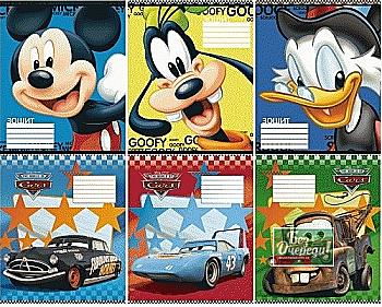 Зошит 12 лін. Школярик "Disney" ВД лак (2481) Зошит 12 лін. Школярик "Disney" ВД лак (2481)
