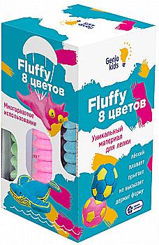 Воздушный пластилин для детской лепки "Fluffy (Флаффи) 8 цветов", TA1503