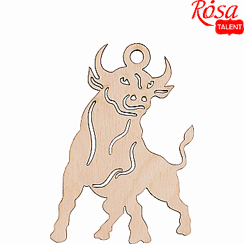 Заготівка "Бичок" 2, фанера, 7*9,5 см, Rosa Talent (5)