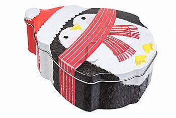 Подарункова коробка новорічна бляшана 11*12 см, 63-1064