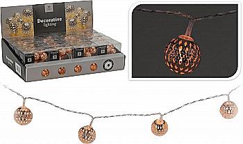 Гирлянда из LED-ламп с медным декором металлическим, AX5099900 Гирлянда из LED-ламп с медным декором металлическим, AX5099900