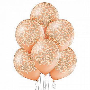 Кулька повітряна Шовкографія 14 метал Візерунок Бароко -091, 1103-1793 Кулька повітряна Шовкографія 14 метал Візерунок Бароко -091, 1103-1793