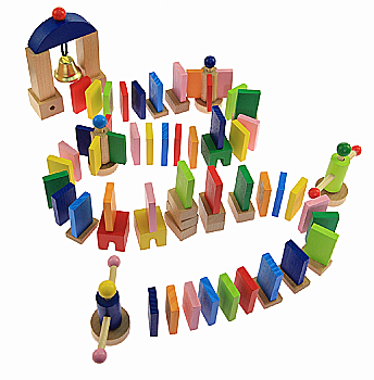 Настільна гра Goki Різнокольорове доміно, 58963 Настільна гра Goki Різнокольорове доміно, 58963