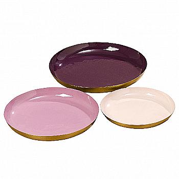 Тарілка металева "Minella" d=20 см, бежевий, 9822071 Тарілка металева "Minella" d=20 см, бежевий, 9822071