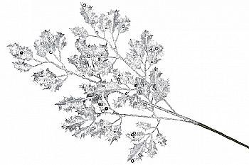 Декоративна гілка 67 см, срібло, 839-300