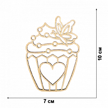 Заготовка деревянная для декорирования, FLC-378