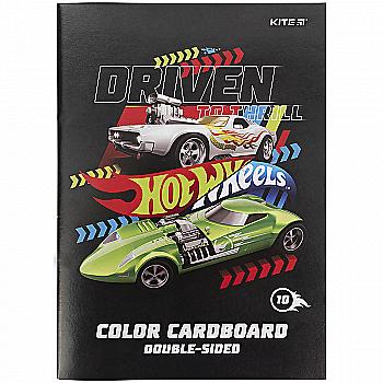 Картон цветн. двухсторонний A4 10 л/10 цв. HW, HW21-255