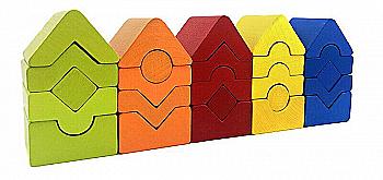 Конструктор дерев`яний Cubika Пірамідка LD-13, 15016 Конструктор дерев`яний Cubika Пірамідка LD-13, 15016