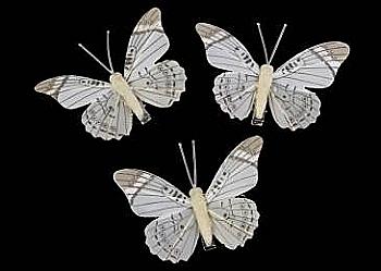 Бабочка декоративная, комплект 6 шт, 5-60757