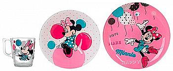 Набор посуды детский Disney Party Minnie, 3 пр., N5279 Luminarc Набор посуды детский Disney Party Minnie, 3 пр., N5279 Luminarc
