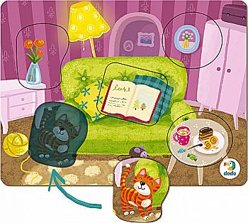 Пазл сортер "Вітальня", 300275 Пазл сортер "Вітальня", 300275