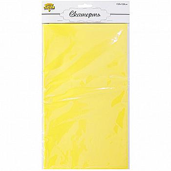 Скатерть п/э пастель жёлтая 130*180 см, 1502-4962