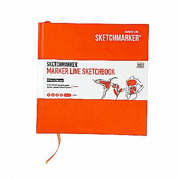 Скетчбук SKETCHMARKER Marker&Graphic 163*163 мм 48 арк., 180 г/м², тв.обкл., помаранч., MGLHSQ/ORAN Скетчбук SKETCHMARKER Marker&Graphic 163*163 мм 48 арк., 180 г/м², тв.обкл., помаранч., MGLHSQ/ORAN