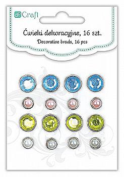 Брадси декоративні 16шт. Loving You, DPCD-006 DpCraft Брадси декоративні 16шт. Loving You, DPCD-006 DpCraft