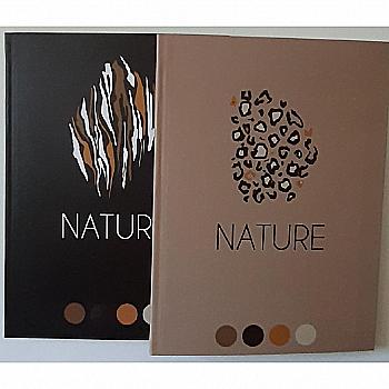 Зошит А5 80 арк. кл, інтегр. палітурка ""Nature", A5125 Зошит А5 80 арк. кл, інтегр. палітурка ""Nature", A5125