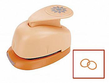 Фигурный дырокол, Обручальные кольца, 1,5 см Dalprint 105.253