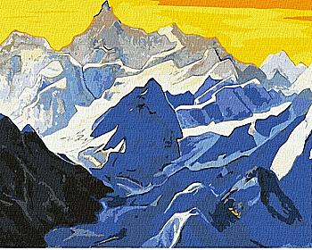 Картина по номерам 40*50 см "Гималайские горы ©Николай Рерих", KHO2867 Картина по номерам 40*50 см "Гималайские горы ©Николай Рерих", KHO2867