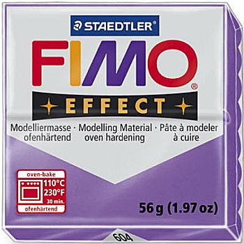 Пластика Effect, Фиолетовая полупрозрачная, 57г, Fimo Пластика Effect, Фиолетовая полупрозрачная, 57г, Fimo