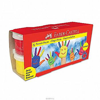 Outlet60 Гуаш пальчикова 6 кол.*45 мл., 160422 Faber-Castell  ***/1012457