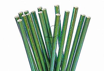 Трубочка д/коктейлей зеленая, 51-35585