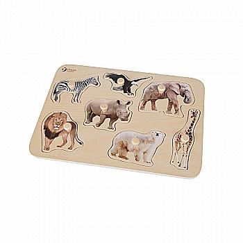 Игрушка деревянная Classic World "Вкладыш Животные", 3744