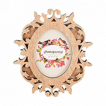 Заготовка фоторамки для декорирования, FLPF-014