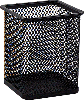 Підставка для ручок 80*80*95 мм, квадратна, метал, чорна BM.6201-01 Підставка для ручок 80*80*95 мм, квадратна, метал, чорна BM.6201-01