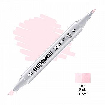 Маркер SKETCHMARKER, 2 пера: долото и тонкое, Pink Snow - Розовій снег, SM-R54 Маркер SKETCHMARKER, 2 пера: долото и тонкое, Pink Snow - Розовій снег, SM-R54
