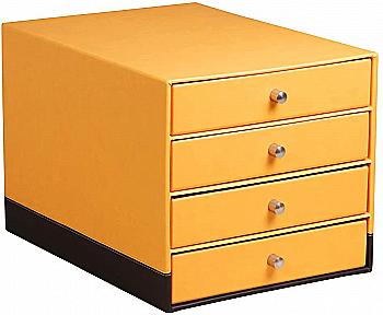 Органайзер настольный Rhodiarama с 4-мя выдвижными ящиками 25*33*23 см, оранжевый, 118860C