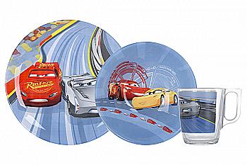 Набор посуды детский Disney Party Cars 3, 3 пр., N5280 Luminarc Набор посуды детский Disney Party Cars 3, 3 пр., N5280 Luminarc