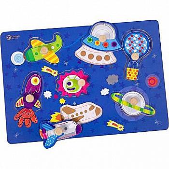 Игрушка деревянная Classic World "Вкладыш Космос", 3616