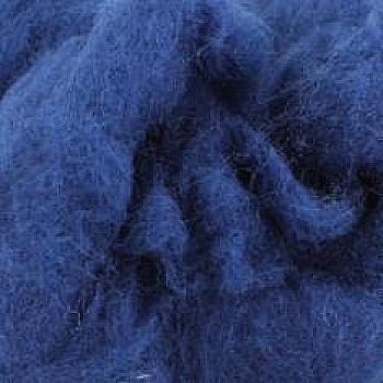 Вовна д/валяння Новозеландська 27 мк 50 г №6010, синій Чарівна мить Вовна д/валяння Новозеландська 27 мк 50 г №6010, синій Чарівна мить